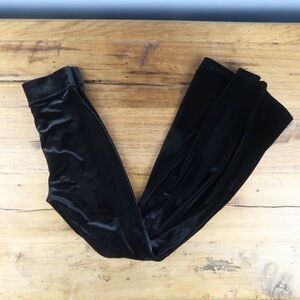 FOREVER 21 BLACK VELVET EXTRA FLARE PULL ON DISCO PANTS SIZE XS